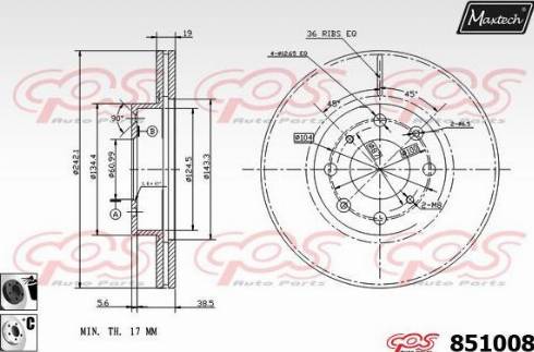 Maxtech 851008.6060 - Əyləc Diski furqanavto.az