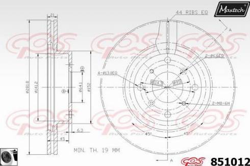 Maxtech 851012.0060 - Əyləc Diski furqanavto.az