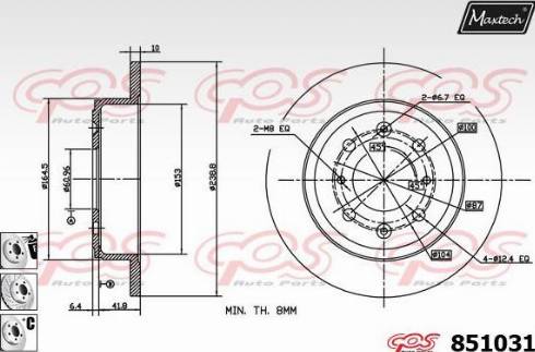 Maxtech 851031.6980 - Əyləc Diski furqanavto.az