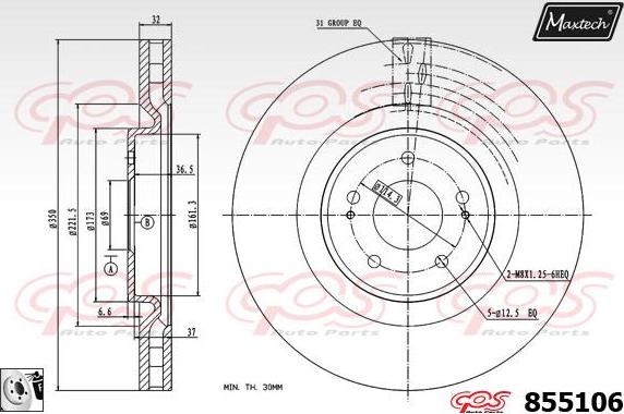 Maxtech 851031 - Əyləc Diski furqanavto.az