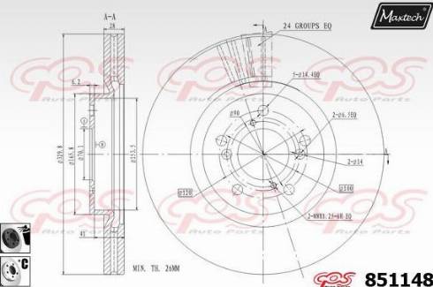 Maxtech 851148.6060 - Əyləc Diski furqanavto.az