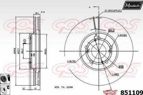 Maxtech 851109.6060 - Əyləc Diski furqanavto.az