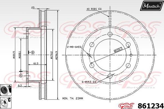 Maxtech 851106 - Əyləc Diski furqanavto.az