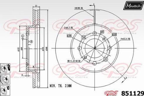 Maxtech 851129.6880 - Əyləc Diski furqanavto.az