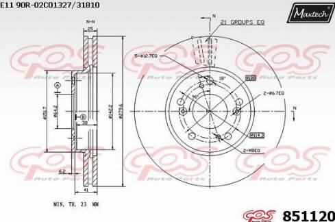 Maxtech 851120.0000 - Əyləc Diski furqanavto.az