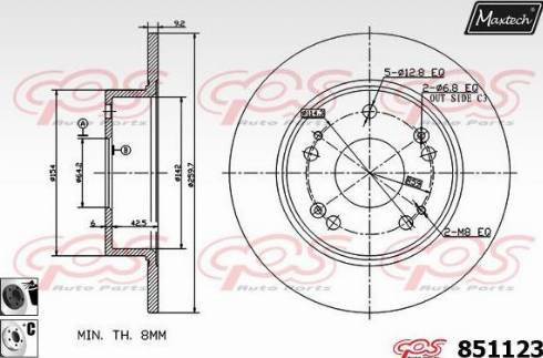 Maxtech 851123.6060 - Əyləc Diski furqanavto.az