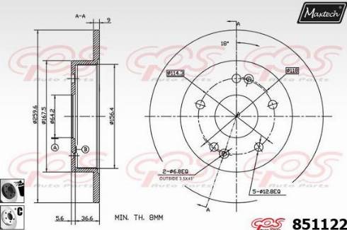 Maxtech 851122.6060 - Əyləc Diski furqanavto.az