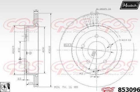 Maxtech 853096.0080 - Əyləc Diski furqanavto.az