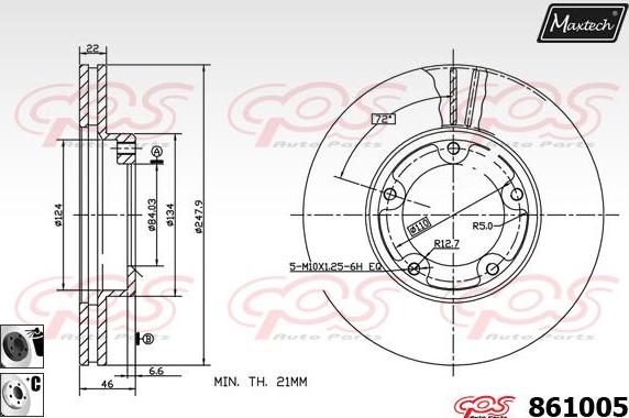 Maxtech 853096 - Əyləc Diski furqanavto.az