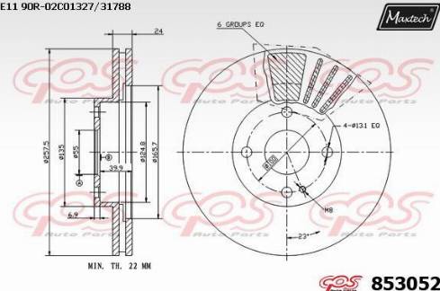 Maxtech 853052.0000 - Əyləc Diski furqanavto.az