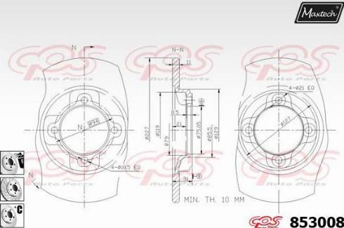 Maxtech 853008.6980 - Əyləc Diski furqanavto.az