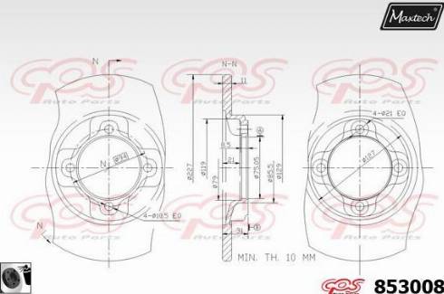 Maxtech 853008.0060 - Əyləc Diski furqanavto.az