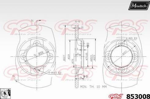 Maxtech 853008.0080 - Əyləc Diski furqanavto.az