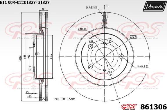 Maxtech 853089 - Əyləc Diski furqanavto.az