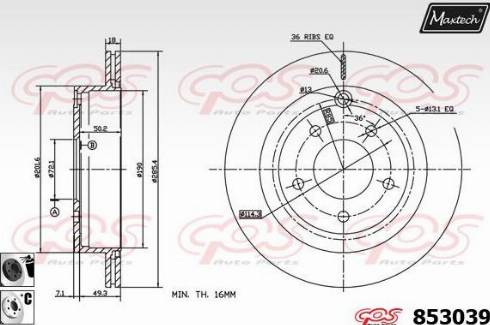 Maxtech 853039.6060 - Əyləc Diski furqanavto.az