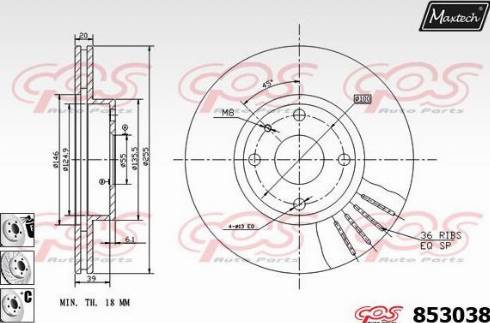 Maxtech 853038.6880 - Əyləc Diski furqanavto.az