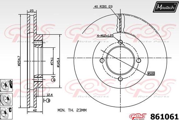 Maxtech 853077 - Əyləc Diski furqanavto.az