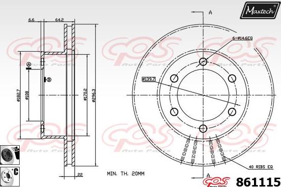 Maxtech 853109 - Əyləc Diski furqanavto.az