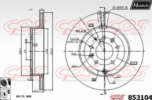 Maxtech 853104.6060 - Əyləc Diski furqanavto.az