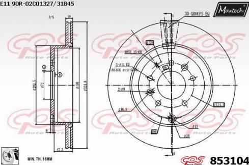 Maxtech 853104.0080 - Əyləc Diski furqanavto.az