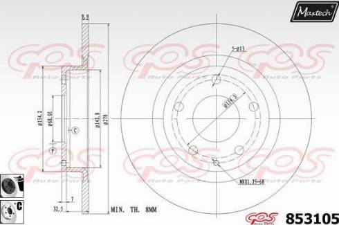 Maxtech 853105.6060 - Əyləc Diski furqanavto.az