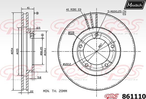 Maxtech 853108 - Əyləc Diski furqanavto.az