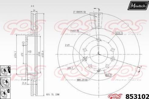 Maxtech 853102.6880 - Əyləc Diski furqanavto.az