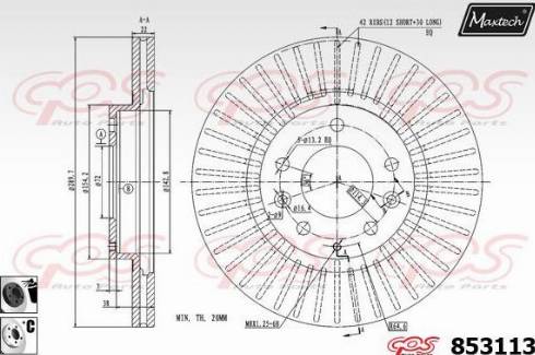 Maxtech 853113.6060 - Əyləc Diski furqanavto.az