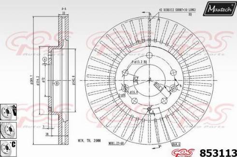 Maxtech 853113.6880 - Əyləc Diski furqanavto.az