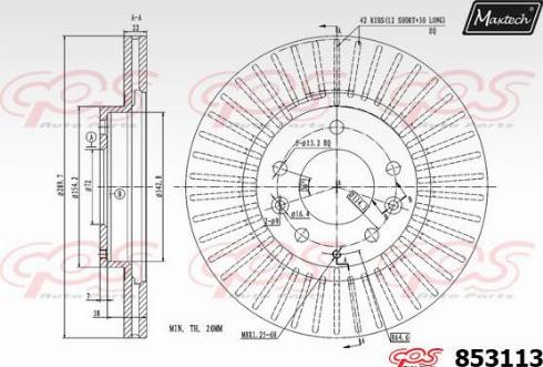 Maxtech 853113.0000 - Əyləc Diski furqanavto.az