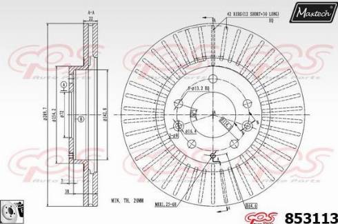 Maxtech 853113.0080 - Əyləc Diski furqanavto.az