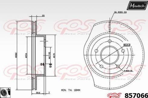 Maxtech 857066.0060 - Əyləc Diski furqanavto.az