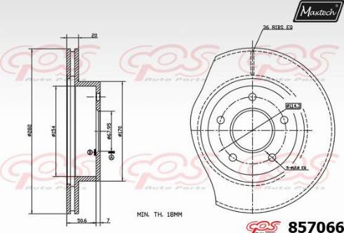 Maxtech 857066.0000 - Əyləc Diski furqanavto.az