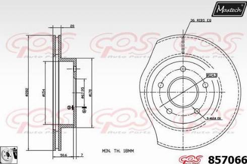 Maxtech 857066.0080 - Əyləc Diski furqanavto.az