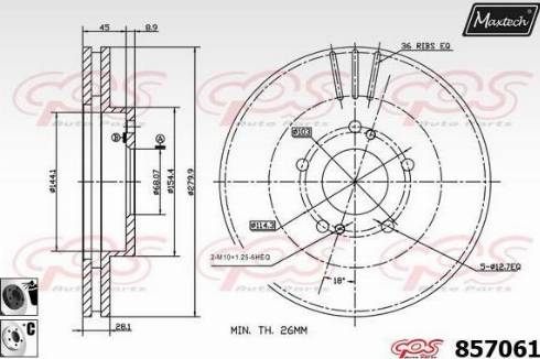 Maxtech 857061.6060 - Əyləc Diski furqanavto.az