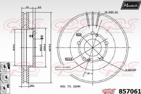 Maxtech 857061.6880 - Əyləc Diski furqanavto.az