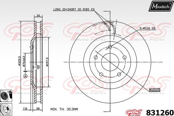 Maxtech 857061 - Əyləc Diski furqanavto.az