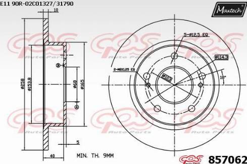 Maxtech 857062.0000 - Əyləc Diski furqanavto.az