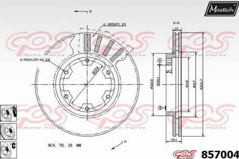 Maxtech 857004.6880 - Əyləc Diski furqanavto.az