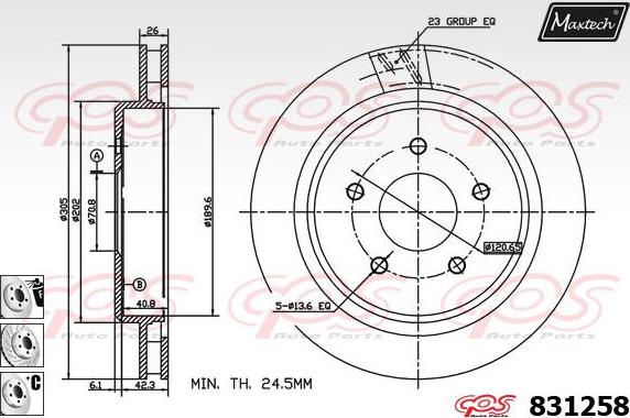 Maxtech 857004 - Əyləc Diski furqanavto.az