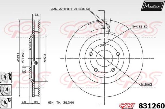 Maxtech 857003 - Əyləc Diski furqanavto.az