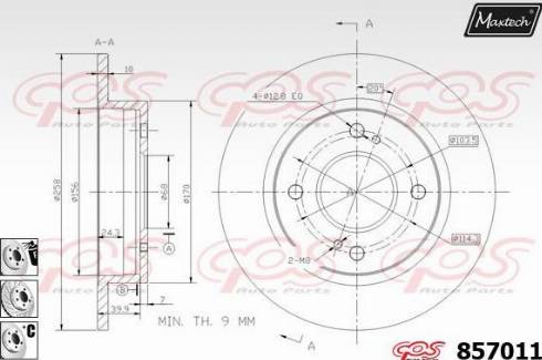 Maxtech 857011.6980 - Əyləc Diski furqanavto.az