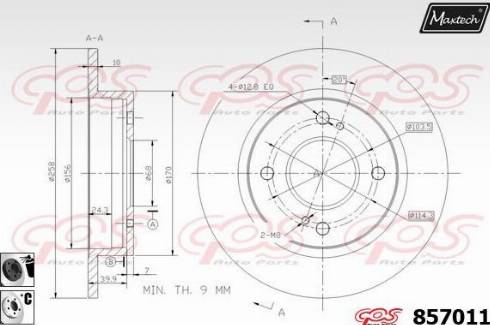 Maxtech 857011.6060 - Əyləc Diski furqanavto.az