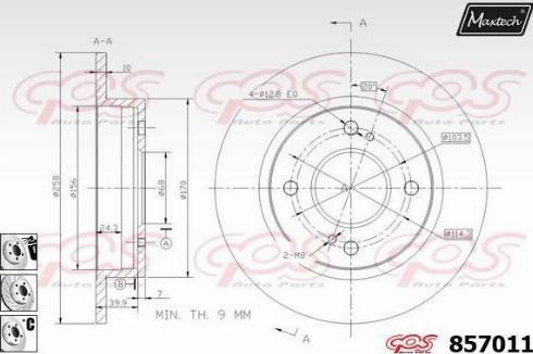 Maxtech 857011.6880 - Əyləc Diski furqanavto.az