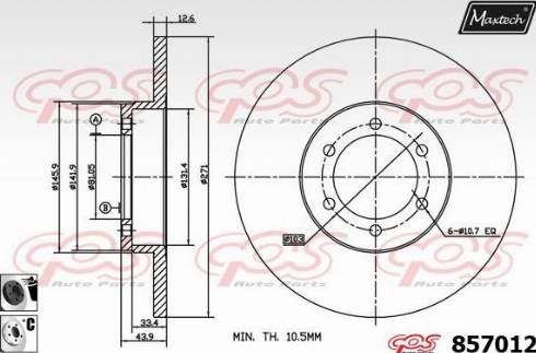 Maxtech 857012.6060 - Əyləc Diski furqanavto.az