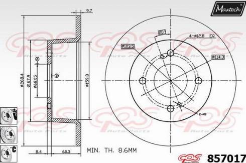 Maxtech 857017.6980 - Əyləc Diski furqanavto.az