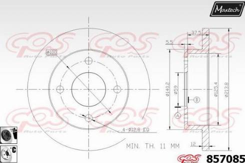 Maxtech 857085.6060 - Əyləc Diski furqanavto.az