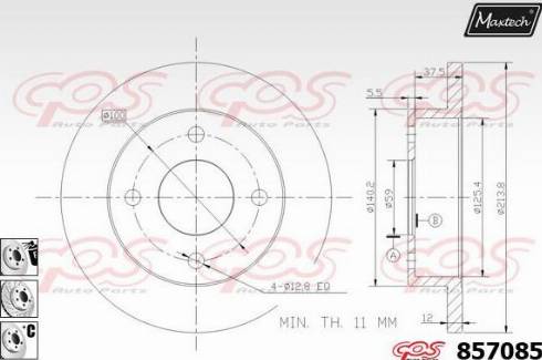 Maxtech 857085.6880 - Əyləc Diski furqanavto.az