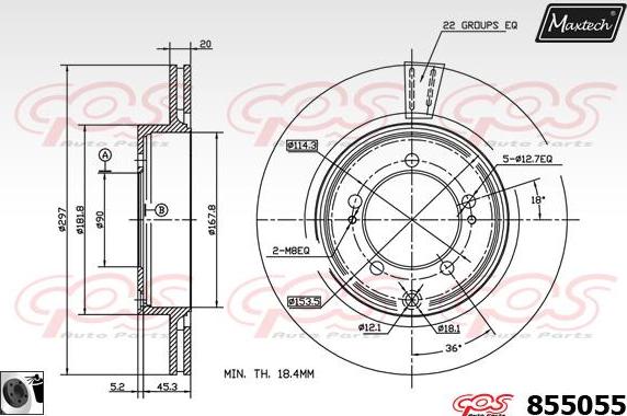 Maxtech 857085 - Əyləc Diski furqanavto.az