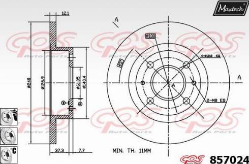 Maxtech 857024.6980 - Əyləc Diski furqanavto.az